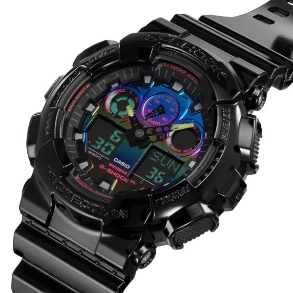 ساعت مچی مردانه کاسیو جی شاک مدل GA-100RGB-1ADR