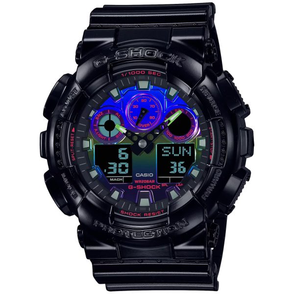 ساعت مچی مردانه کاسیو جی شاک مدل GA-100RGB-1ADR