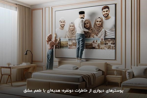 ساخت پوستر عاشقانه از خاطرات دونفره؛ عاشقانه‌ترین هدیه ولن برای پسر